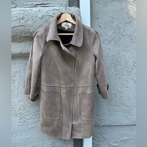 Imitation leather jacket